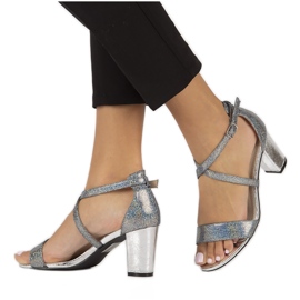 Filippo DS1276 / 22 Si silver sandaler grå