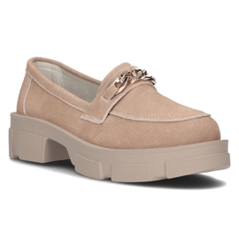 Läderskor Filippo DP3221 / 21 Beige