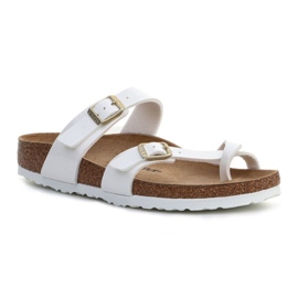 Birkenstock Mayari Patent White W 1005281 vit