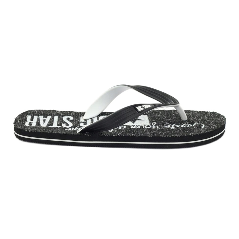 Big Star 174621 flip flops herrskor vit svart