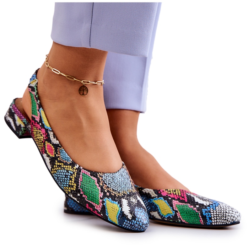 Ballerinor på höga klackar Maciejka 04482-39 Flerfärgad mångfärgad