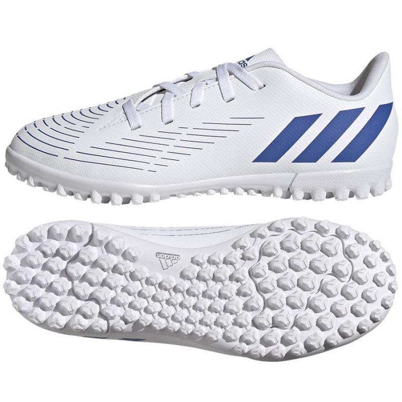 Adidas Predator Edge.4 Tf Jr GX2643 fotbollsskor vit vit