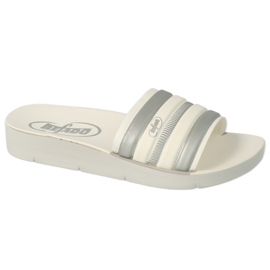 Befado Foam Children's Flip Flops 067Y001 Vit med grå ränder
