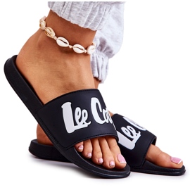 Lee Cooper LCW-22-42-1004 Svarta damtofflor vit