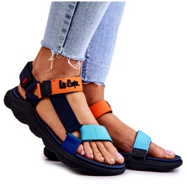 Damsportsandaler Lee Cooper LCW-22-34-0953L Flerfärgad marinblå blå orange