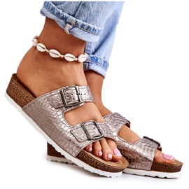 Damtofflor Spännen Inblu NM000027 Silver beige silver-