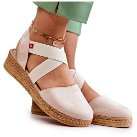 Espadrillor i mocka för damer Big Star JJ276038 Beige