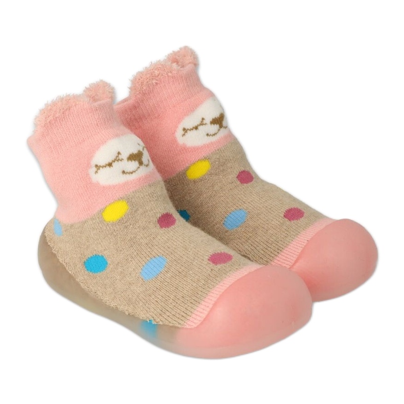 Befado nychodki 002p019 beige-rosa