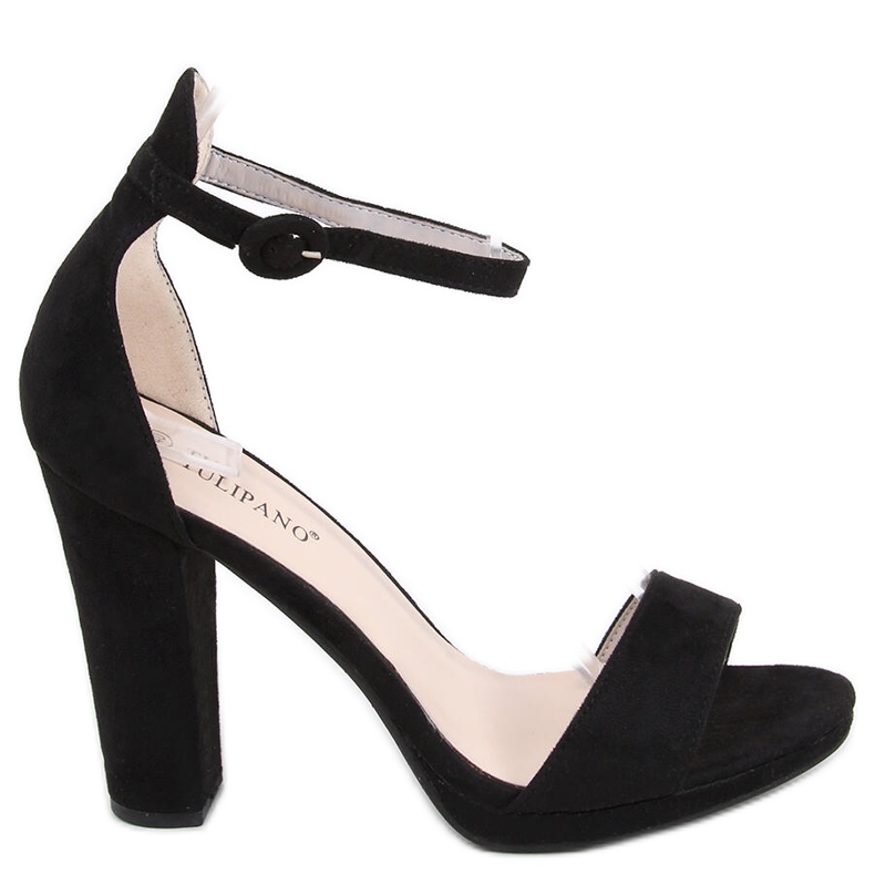 Ficaria Svarta högklackade sandaler