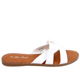 Crosstofflor för kvinnor Poppy White vit