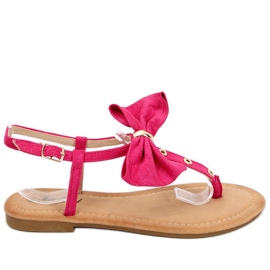 Flip-flops med Megi Fuschia rosett rosa