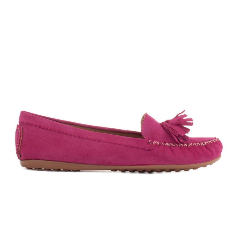 Marco Shoes Lila Loafer Ballerina i mocka 1979P-770-1 violett rosa