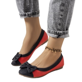 Svarta ballerinor med Eske rosett