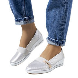 Silver wedge sneakers Klink silver-