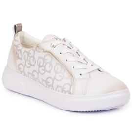 Sneakers vita Bugatti W JJ253151 beige gyllene