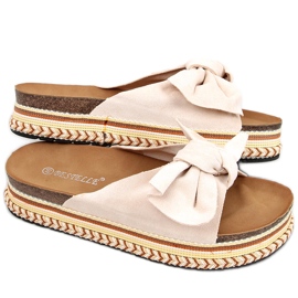 Flip-flops på en dekorerad Lane Beige sula