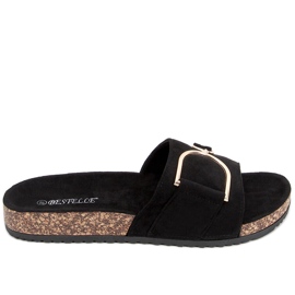 Tara Svart korksula tofflor