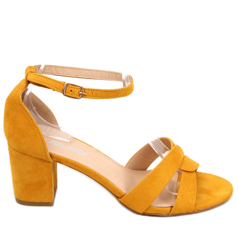 Moly Yellow högklackade sandaler gul