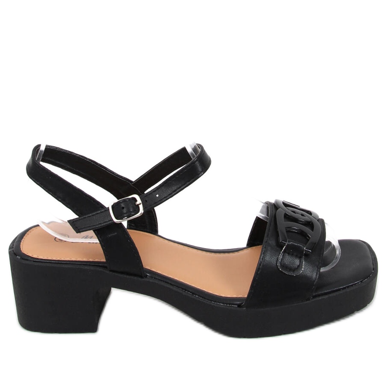 Högklackade sandaler från Sharon Black svart