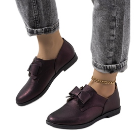 Bruna brogues med Korner-rosett