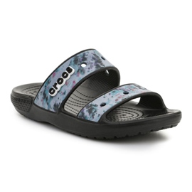 Crocs Classic Tie Dye Graphic Sandal W 207283-988 blå