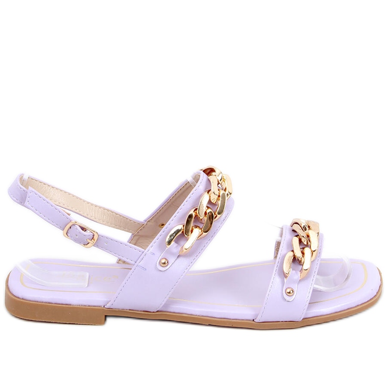 Sandaler med kedja Indien Lila violett