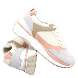 Saola Grey tränare beige rosa grå