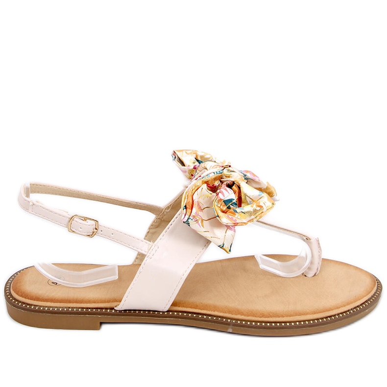 Flipflops med rosett Odette Beige