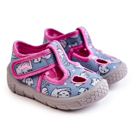 BEFADO S.A. Tofflor Befado Cats 533P014 Blå-Rosa