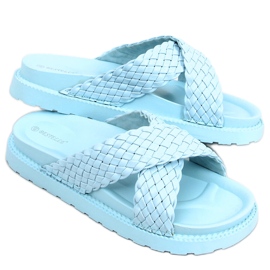 Norma Blue damtofflor blå