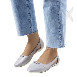 Raglan semitransparenta silverballerinor silver-