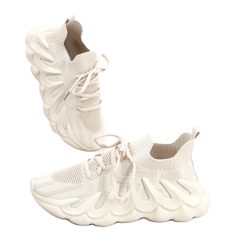 Ineng Beige sock sportskor