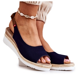 Damsandaler på Kil Big Star JJ276046 Marinblå