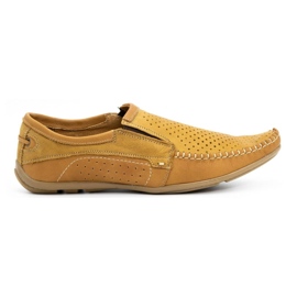 Olivier Läder loafers herr 4206D röd orange