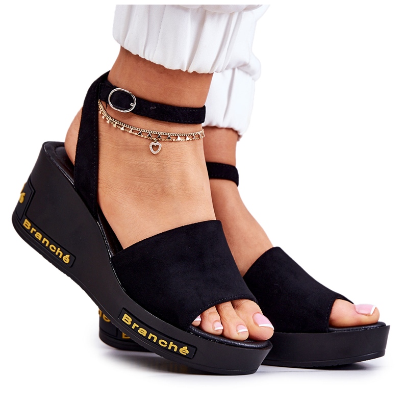 Vinceza Damsandaler i mocka, svart Cortena