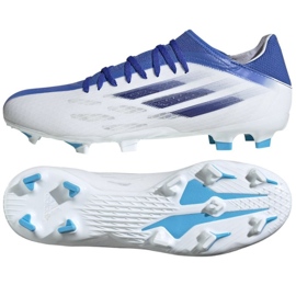 Adidas X Speedflow.3 Fg M GW7480 fotbollsskor mångfärgad vit