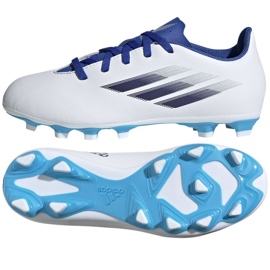 Adidas X Speedflow.4 FxG Jr GW7519 fotbollsskor mångfärgad vit