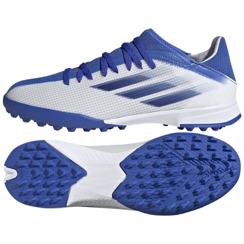 Adidas X Speedflow.3 Tf Jr GW7514 fotbollsskor mångfärgad vit