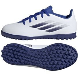 Adidas X Speedflow.4 Tf Jr GW7533 fotbollsskor mångfärgad vit
