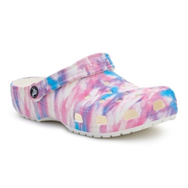 Crocs Classic Dream Clog White / Multi 207567-94S vit blå rosa