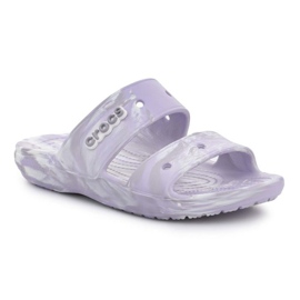 Crocs klassisk marmorerad sandal 207701-5PT flipflops vit