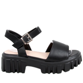 Dianne Black sandaler med hög sula svart