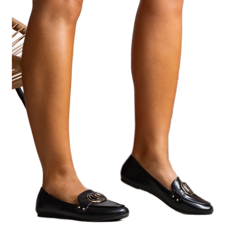 Svarta loafers för damer från Eleena