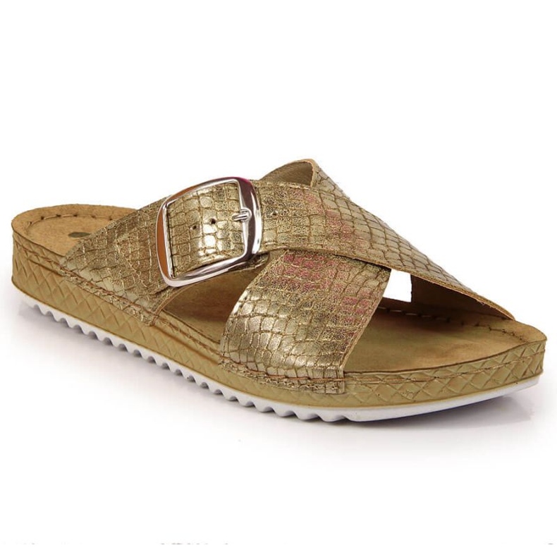 Inblu W ARC17 guld ormtofflor gyllene