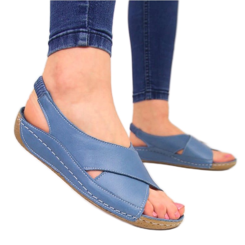 Lädersandaler T.Sokolski W SCA109B blå