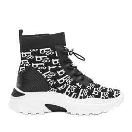 Erma svarta sneakers för kvinnor vit