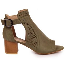 Genombrutna sandaler T.Sokolski W SCA159B khaki kaki