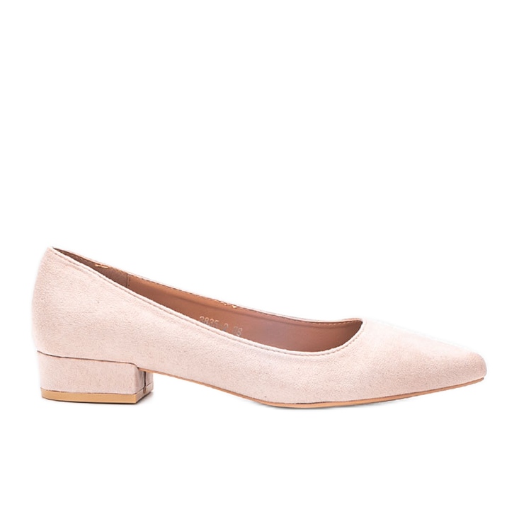 Beige högklackade pumps från Jody