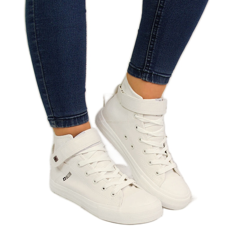 Vita kardborre sneakers Big Star V274541SS20