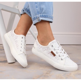 Big Star vita spets sneakers W274925